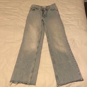 Zara Light Blue Flare Women's Jeans